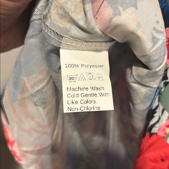 SHEIN Floral Blouse - Navy, Pink, Blue - Picture 4 of 4